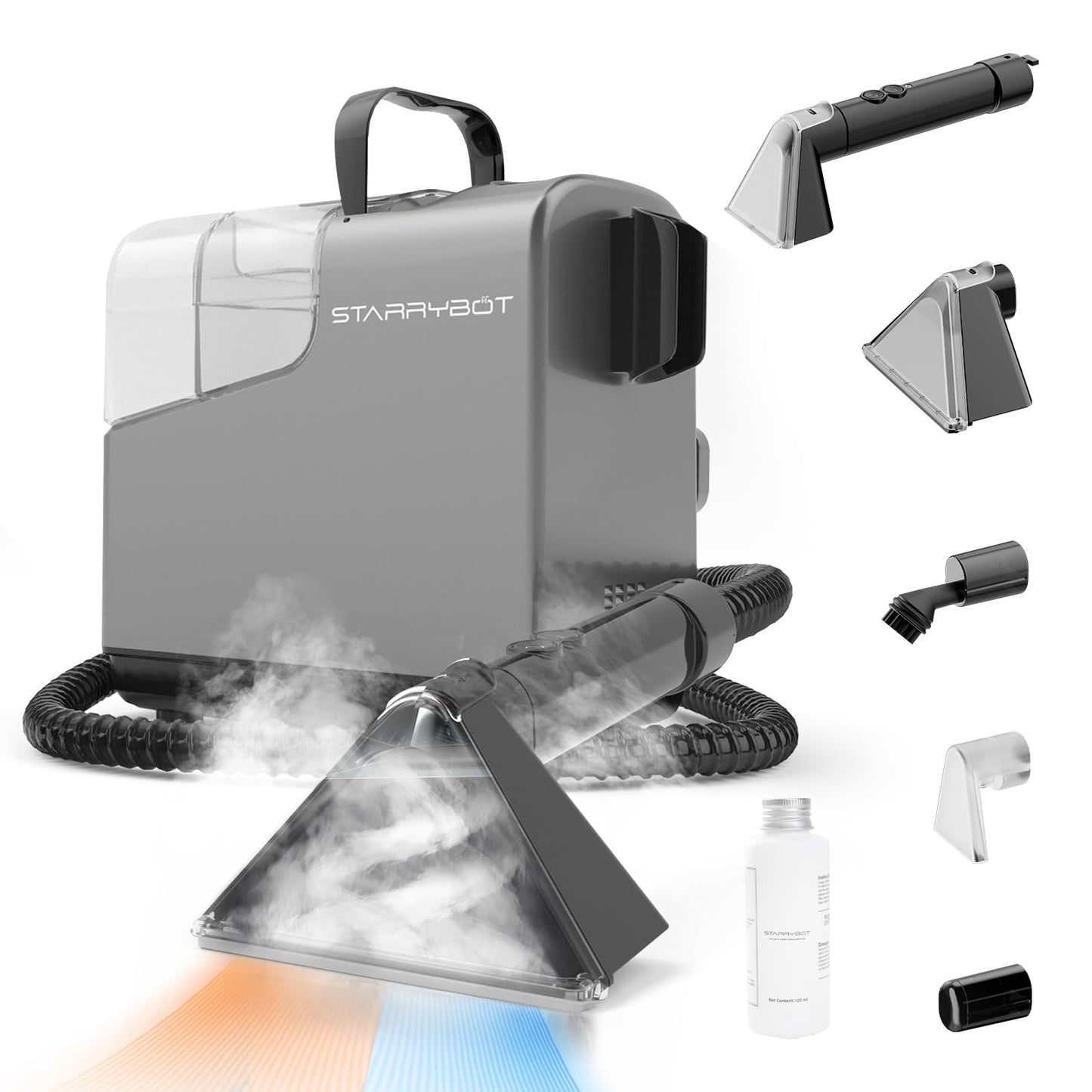 Starrybot Portable Carpet & Upholstery Cleaner - 15Kpa Suction Power for Pets, Cars, and Furniture Starrybot